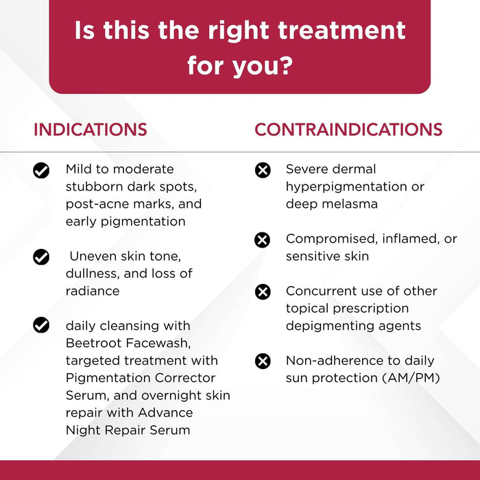 Stuborn Dark Spots 3 Steps - Facewash+Serums - The Skin Story -