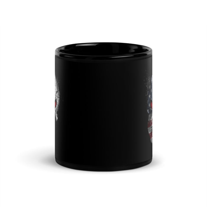 American Flag Skull Spartan Mug