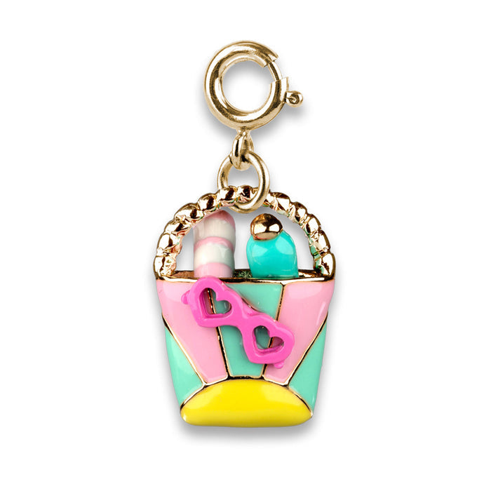 Charm It! Gold Beach Bag Charm