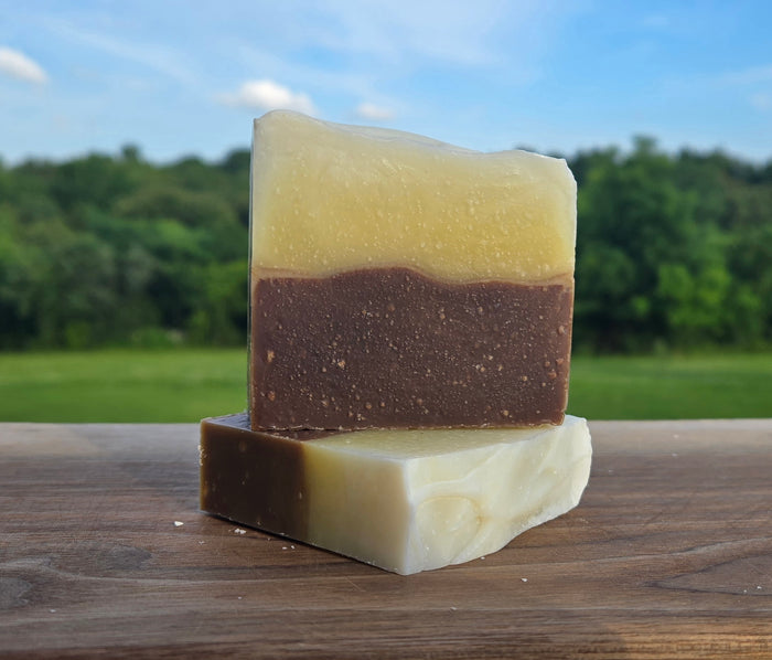Chocolate Lemon Meringue Soap