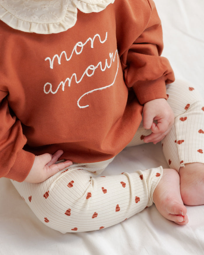 Collared Sweatshirt Mon Amour