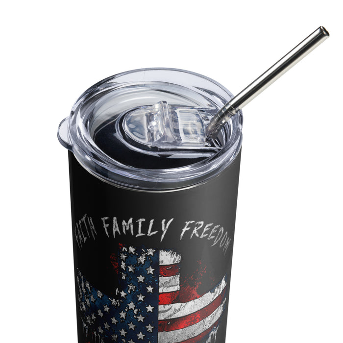 Faith Family Freedom Tumbler