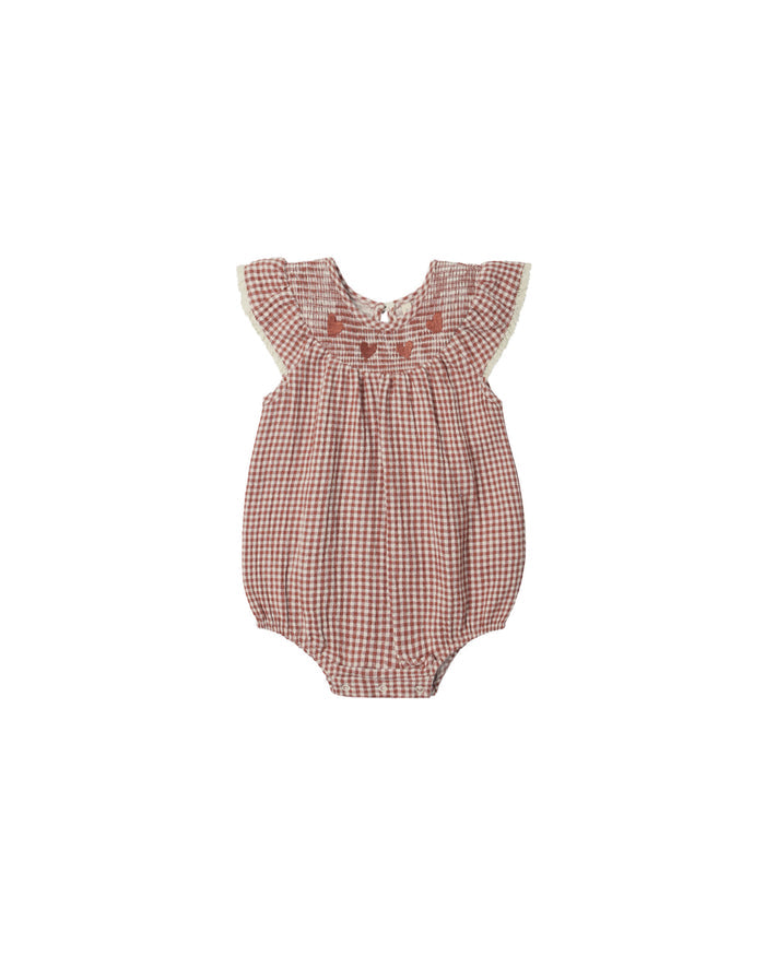 Lenore Romper Red Gingham