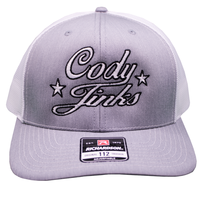 Light Grey Script Hat