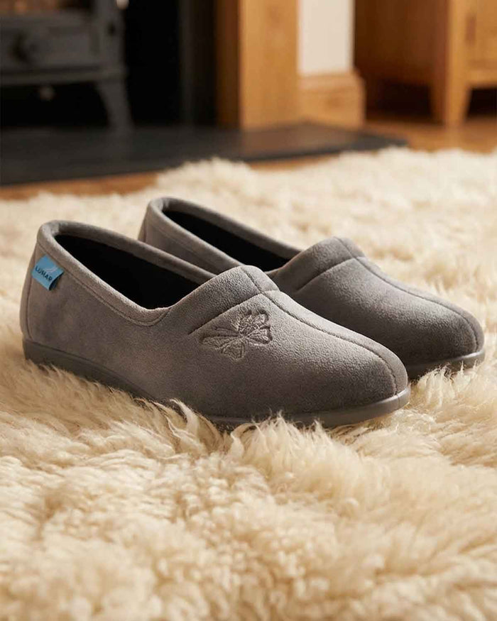 Lunar Butterfly Slipper - Grey - Country Collection