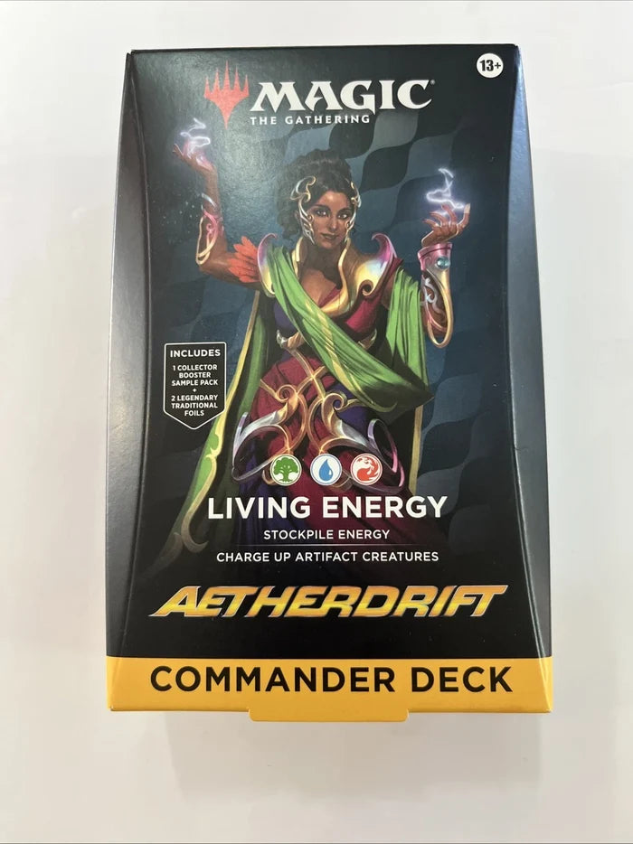 Magic The Gathering Aetherdrift Commander Deck - Living Energy Mtg New Sealed