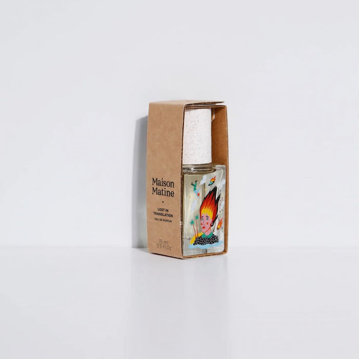 Maison Martine eau de toilette bottle with packaging on a white background