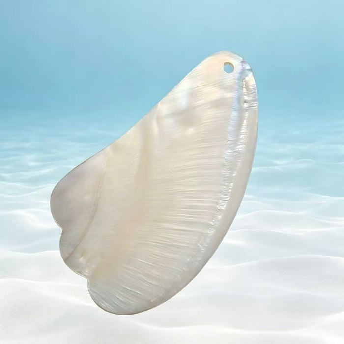 Natural Shell Gua Sha Board – Hand-Carved Facial Massage & Contouring Tool