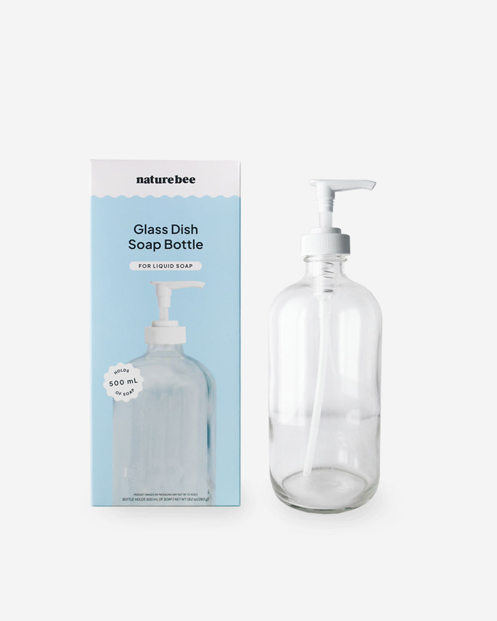 Nature Bee Glass Dish Soap Bottle