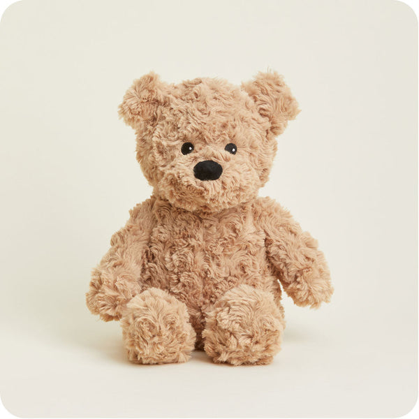 Plush Bear Brown Curly Soother