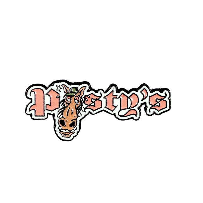 Posty's Horse Head Logo Pin