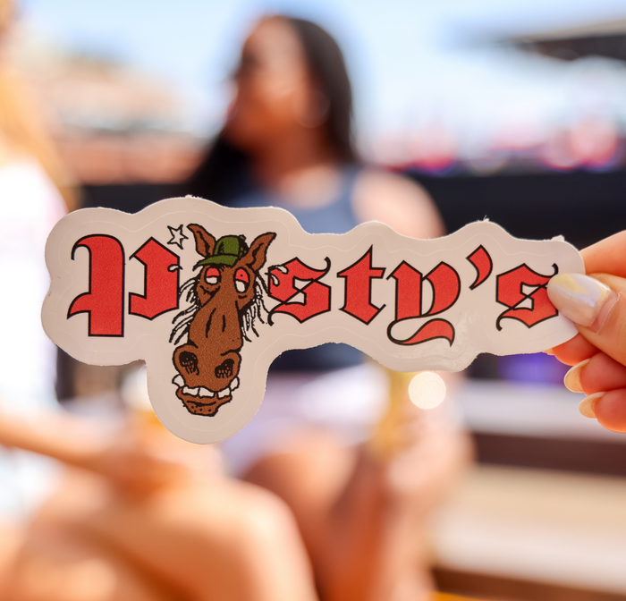 Posty's Horse Head Logo Sticker