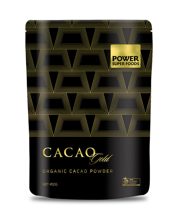 POWER SUPER FOODS Cacao Gold - Organic Cacao Powder 450g - L'Organic