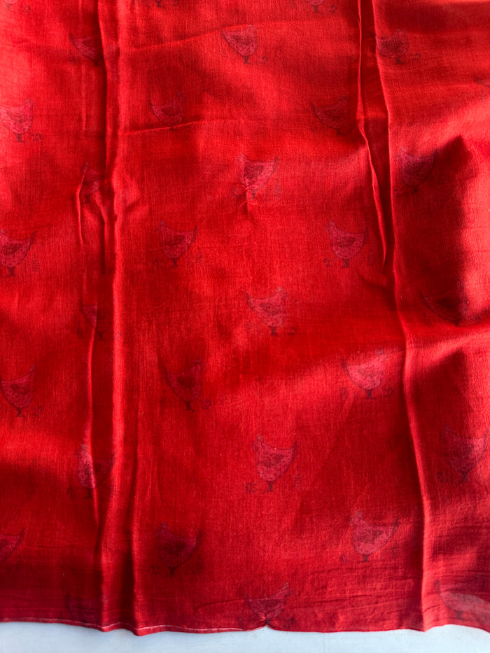 Printed super soft premium cotton saree
