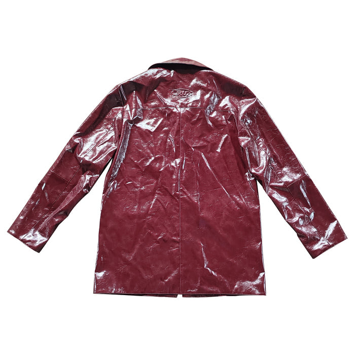 Red Trench Jacket by CRUX CUSTOM