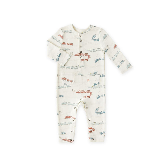 Locomotive (Henley Style) / 0-3 mos