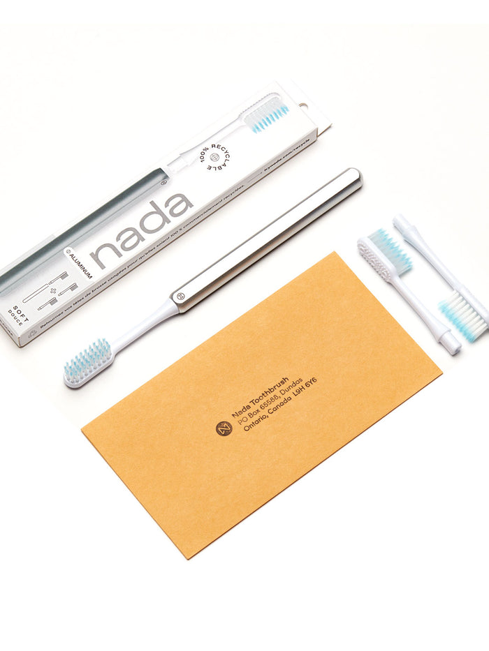 Silver Toothbrush + 2 brush heads