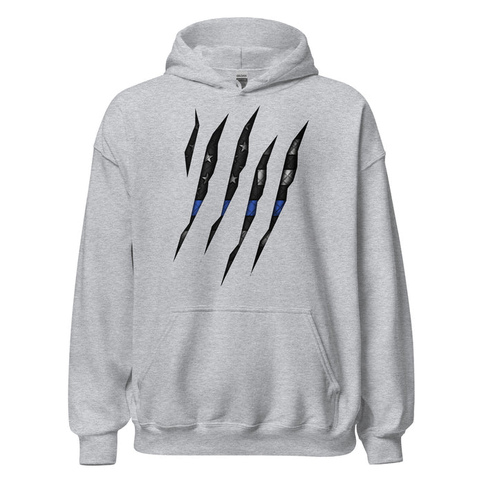 Thin Blue Line Rip Through Hoodie
