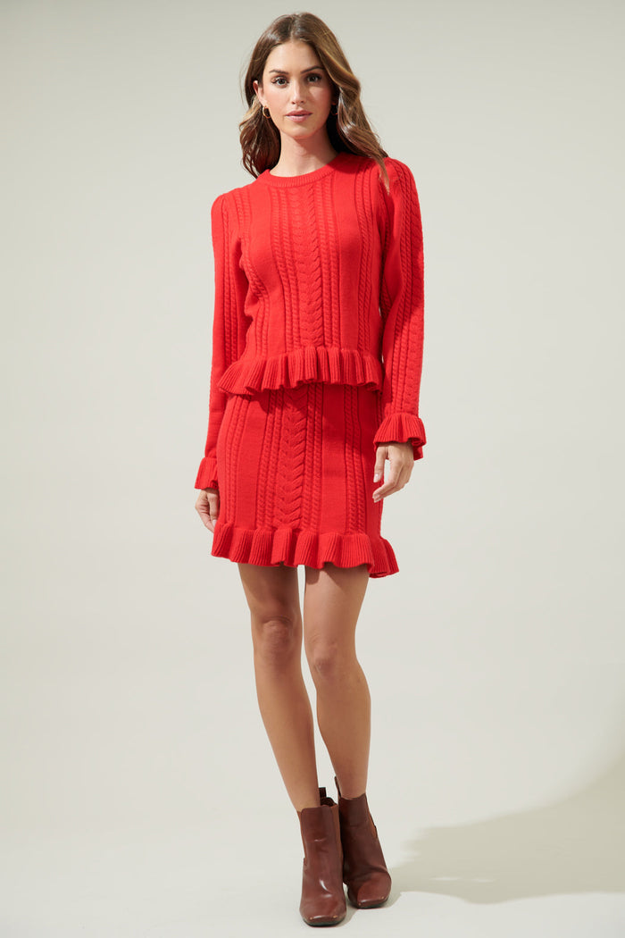 Tula Rosa Ruffle Mini Skirt