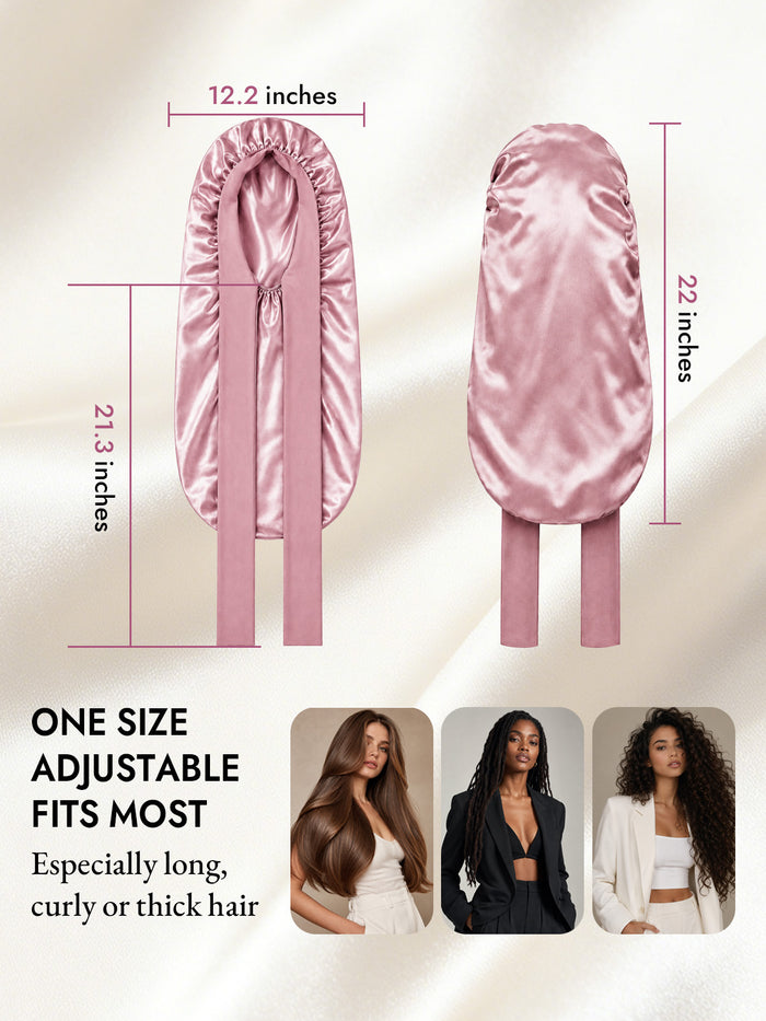 [Pink] SilkSilky  Sleep Cap 004