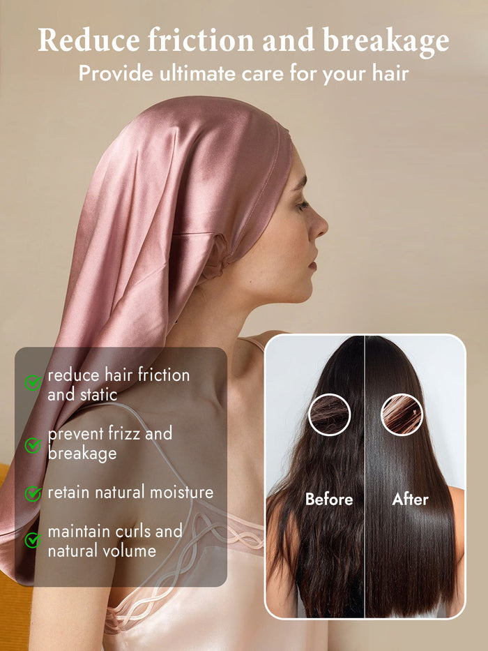 [Pale Mauve] SilkSilky  Sleep Cap 004