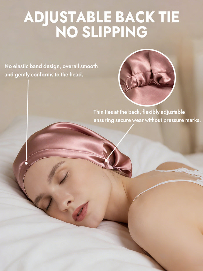 [Pale Mauve] SilkSilky  Sleep Cap 005