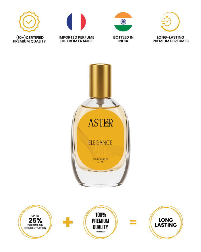 Bottle of 100% organic elegance for women, 30ml