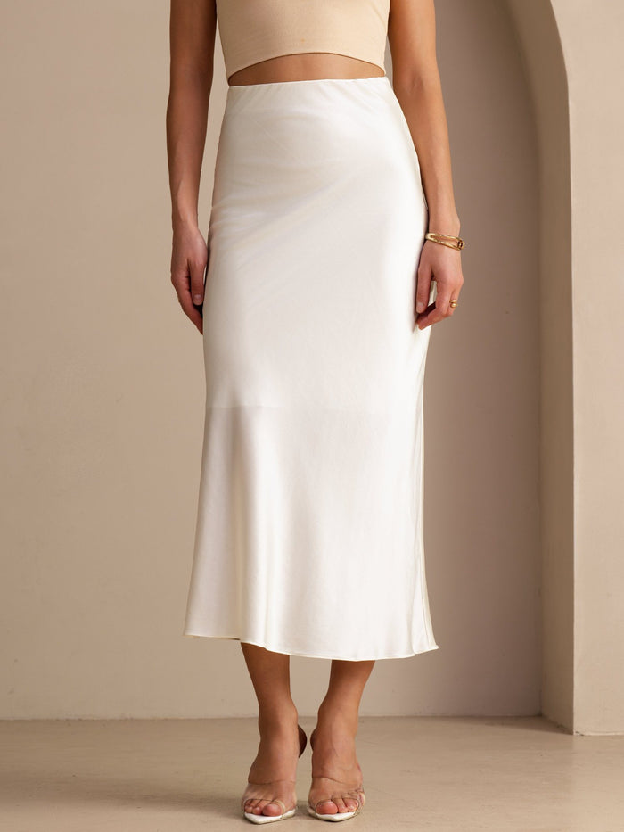 [Ivory] SilkSilky  Skirt 003