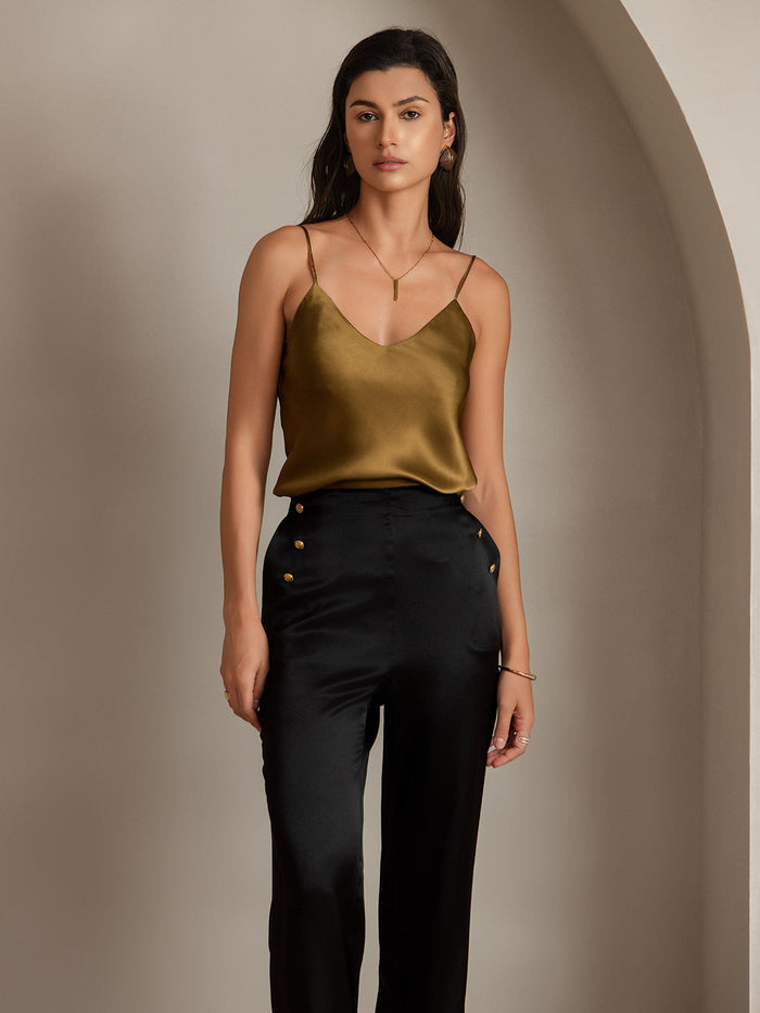 [Black] SilkSilky  Women's Pants 006