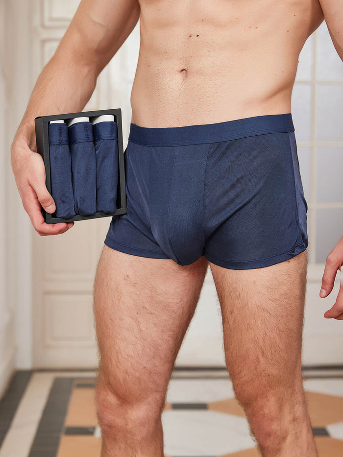 [Dark Blue] SilkSilky  Men's Underwear 001