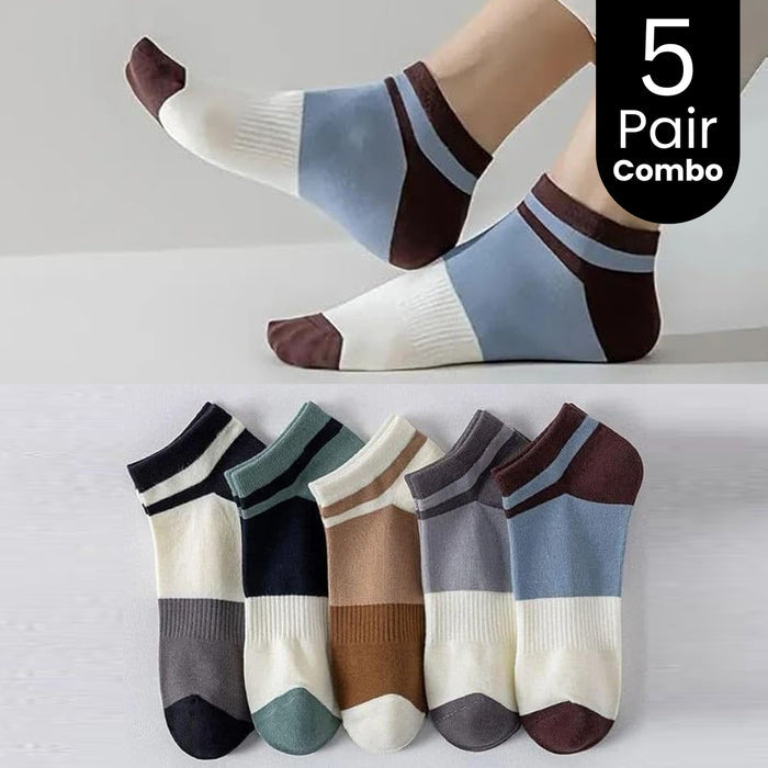 5-Pair Ankle Length Socks Combo