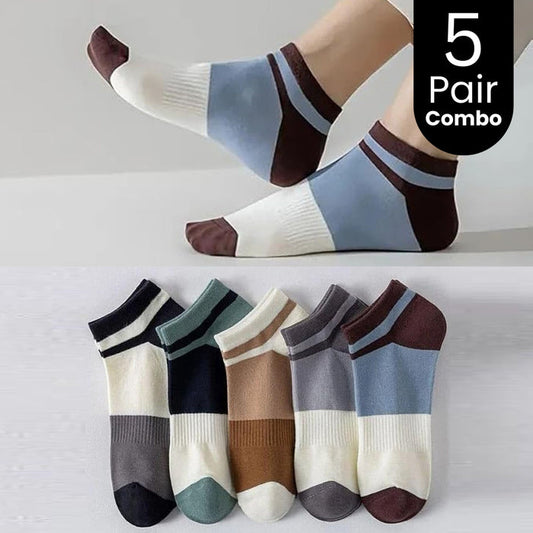 5-Pair Ankle Length Socks Combo