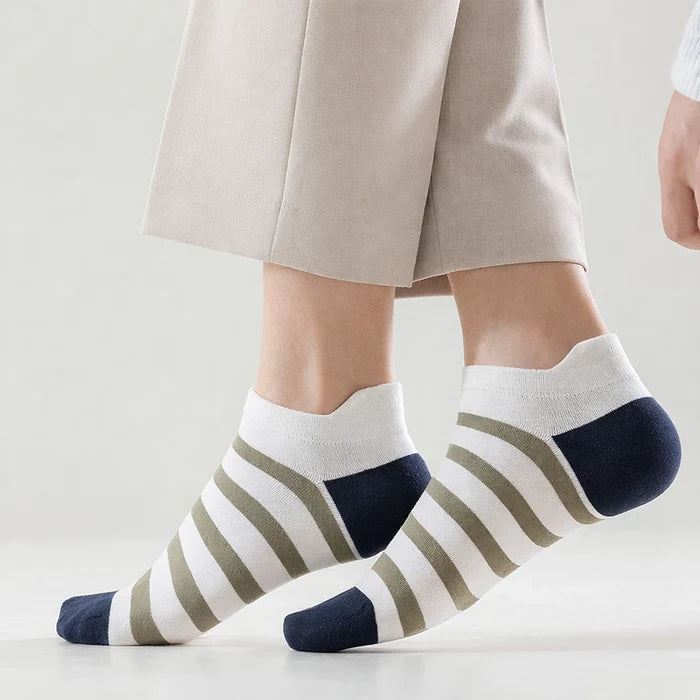 5-Pair Stylish Low-Cut Athletic Socks Combo
