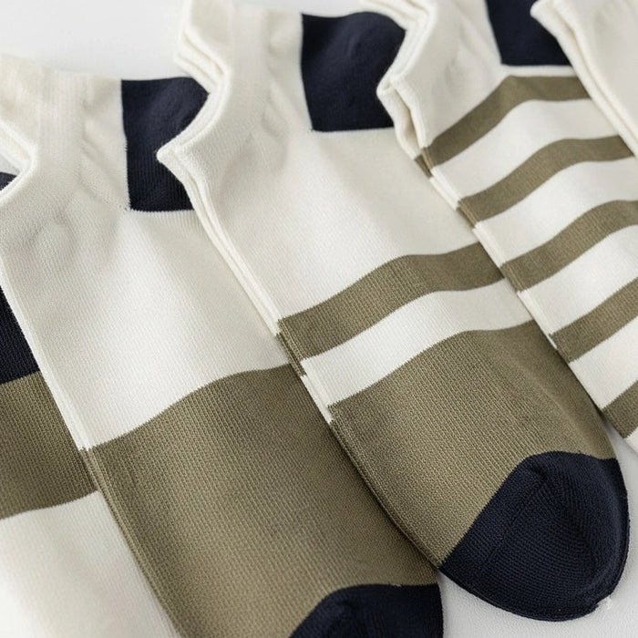 5-Pair Stylish Low-Cut Athletic Socks Combo