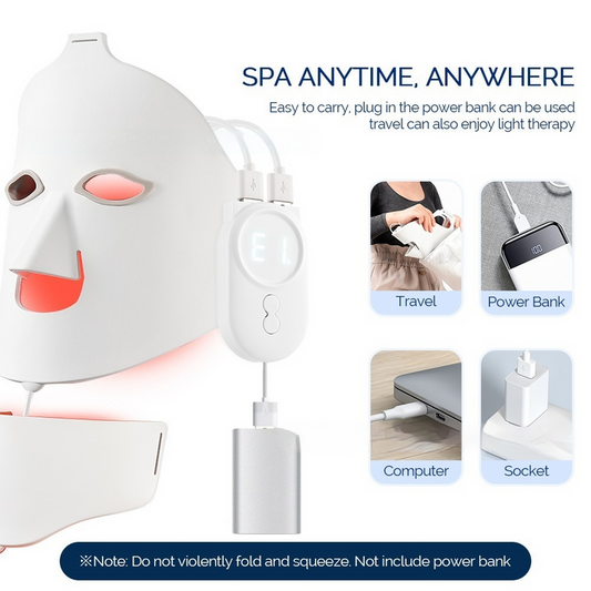 7-Color LED Silicone Face Mask - Skin Rejuvenation & Acne Treatment