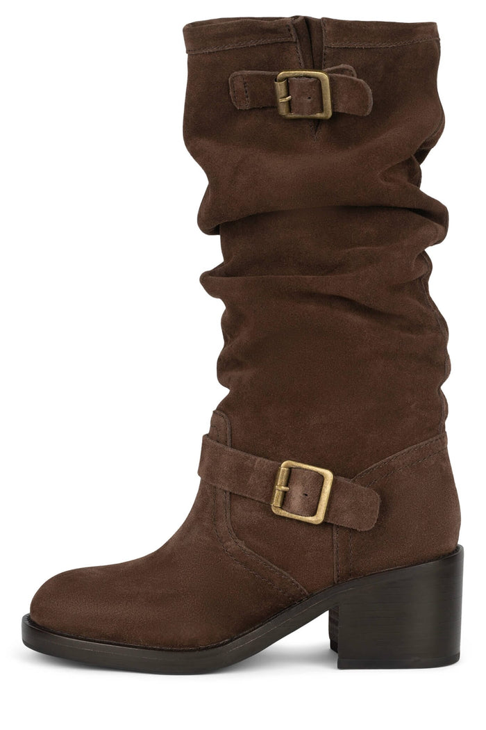 APPALACHIA Jeffrey Campbell Knee-High Boot Brown Suede