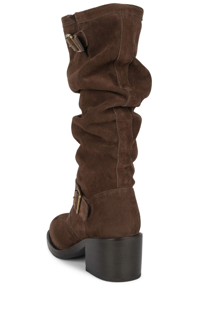 APPALACHIA Jeffrey Campbell Knee-High Boot Brown Suede
