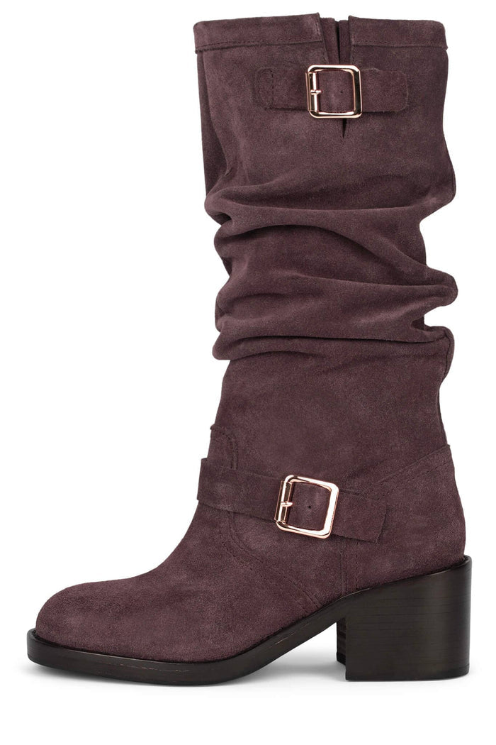 APPALACHIA Jeffrey Campbell Knee-High Boot Dusty Wine Suede