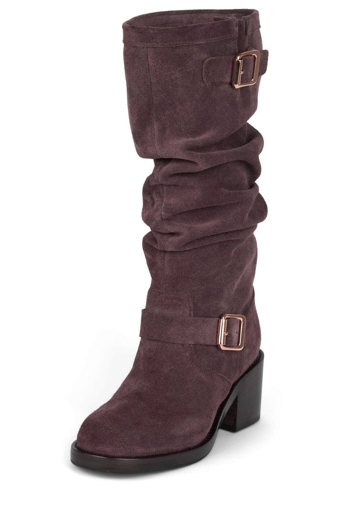 APPALACHIA Jeffrey Campbell Knee-High Boot Dusty Wine Suede _hover