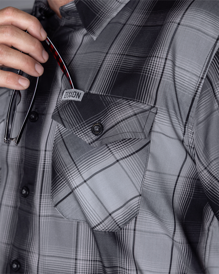 Asphalt Bamboo Short Sleeve  - Dixxon Flannel Co.