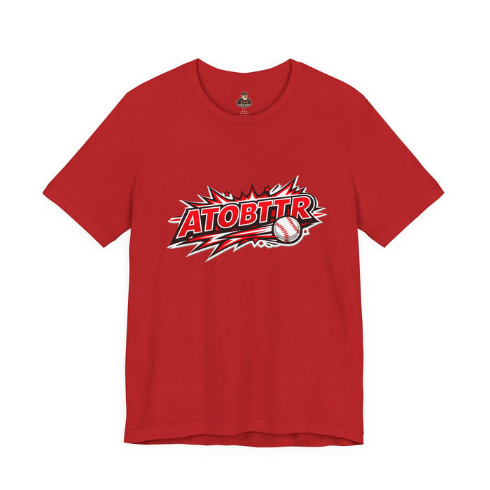 ATOBTTR Baseball Graphic Tee – Retro Explosive Sports Shirt