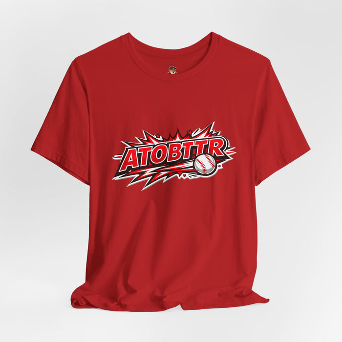ATOBTTR Baseball Graphic Tee – Retro Explosive Sports Shirt