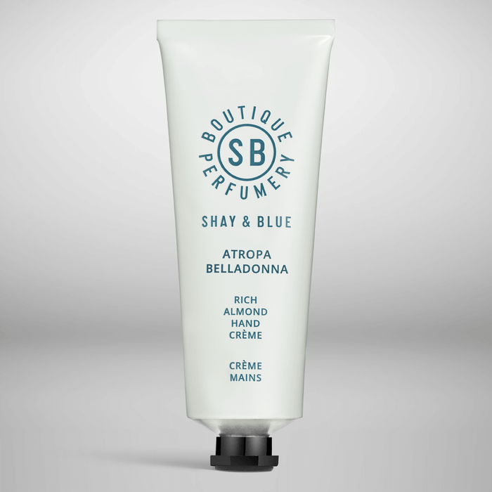 Atropa Belladonna Rich Almond Hand Creme 1.4oz 1.4oz – Dark cassis berries and white woods create a mysterious, magnetic flor