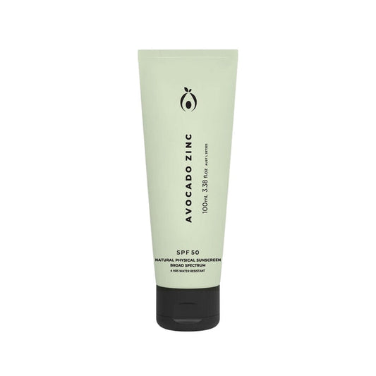 Avocado Zinc SPF50 Natural Physical Sunscreen - 100ml - L'Organic