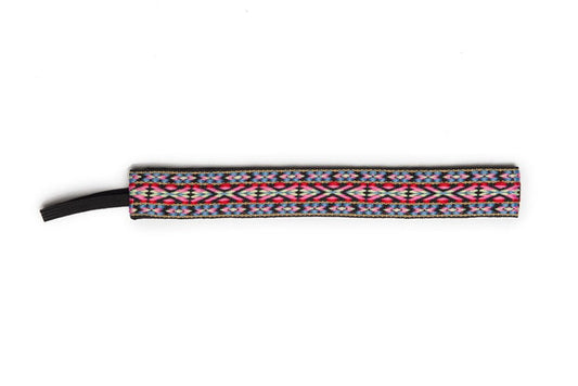 Banded Original Pink Red Geometric Headband 1404 Headband