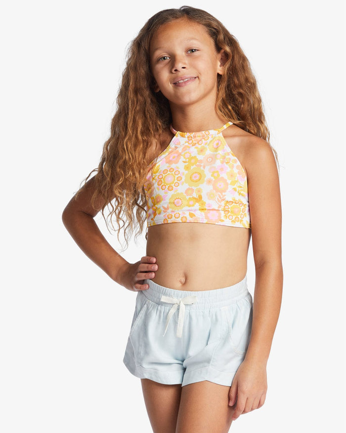 Billabong Girls Mad For You Elastic Waist Shorts