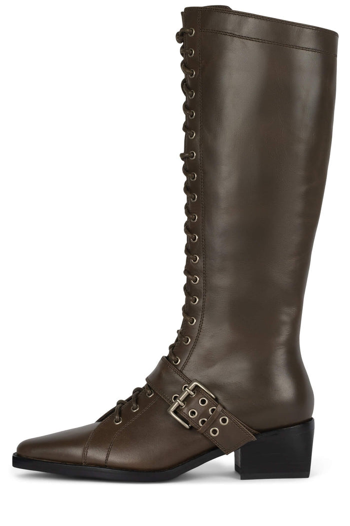 BIOME Jeffrey Campbell Knee-High Boot Grey Pewter