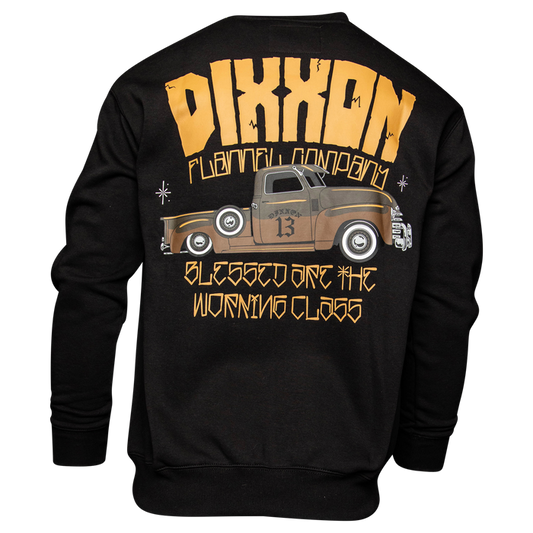Men's Blessed Are The Working Class Crewneck - Black - Dixxon Flannel Co.