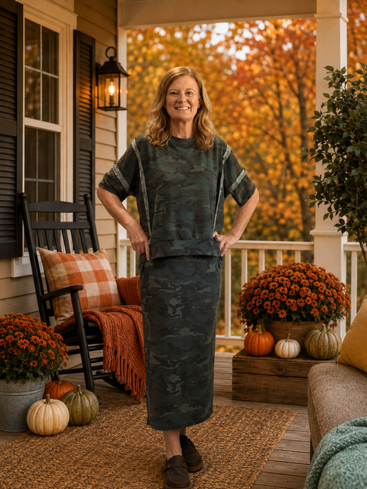 Camo Skirt Set
