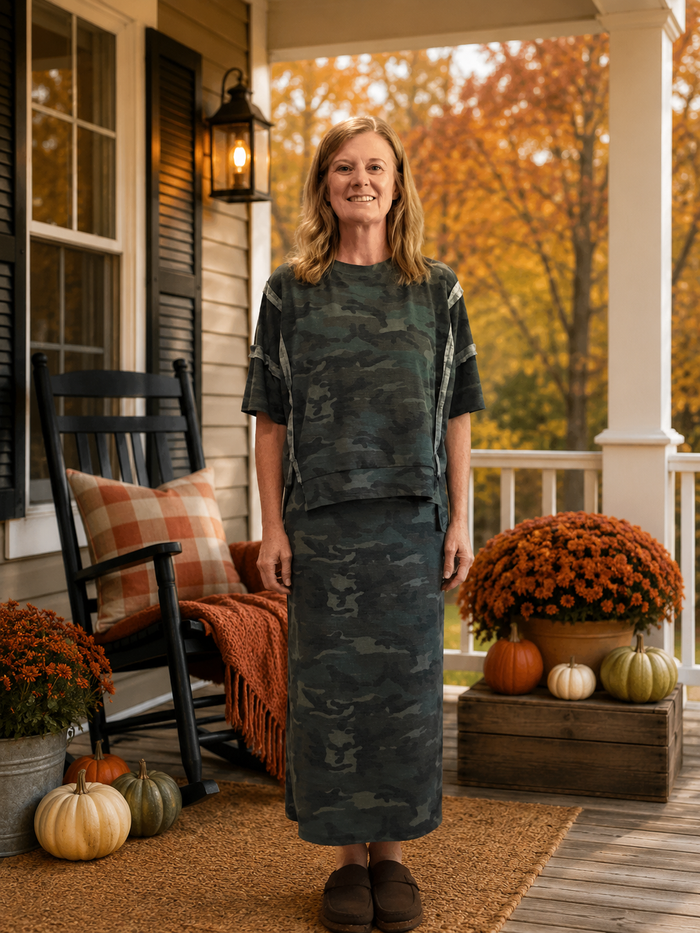 Camo Skirt Set